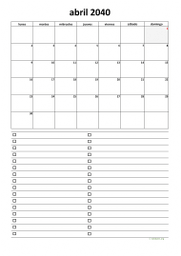 calendario abril 2040 07