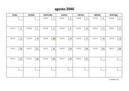 calendario agosto 2040 01