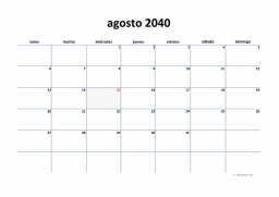 calendario agosto 2040 04