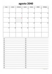 calendario agosto 2040 07