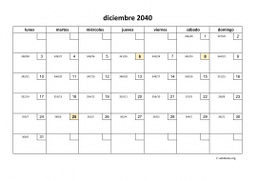 calendario diciembre 2040 01
