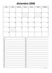 calendario diciembre 2040 07