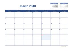 calendario marzo 2040 02