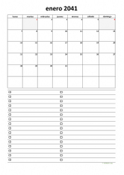 calendario enero 2041 07