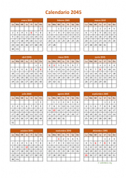 calendario anual 2045 06