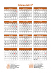calendario anual 2047 07