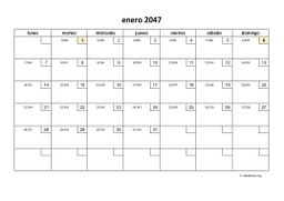 calendario mensual 2047 01