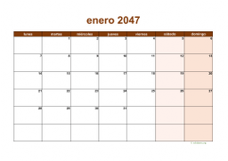 calendario mensual 2047 06