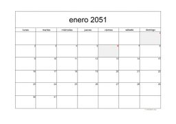 calendario mensual 2051 05