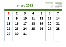 calendario mensual 2052 03