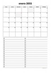 calendario mensual 2055 07