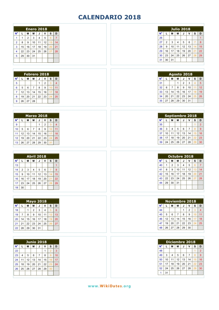 Calendario 2018 - Calendario de España del 2018 ... Calendario 2018 - Calendario de España del 2018 ...