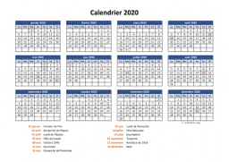 calendrier annuel 2020 05