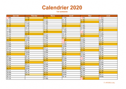 calendrier annuel 2020 09