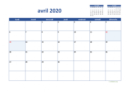 calendrier avril 2020 02
