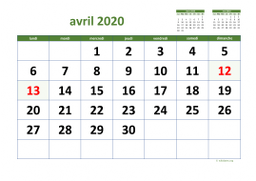 calendrier avril 2020 03