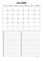 calendrier avril 2020 07