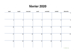 calendrier février 2020 04