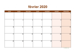 calendrier février 2020 06