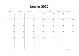 calendrier janvier 2020 04