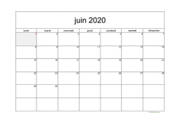 calendrier juin 2020 05