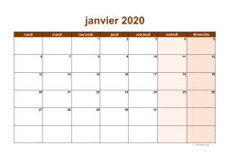 calendrier mensuel 2020 06