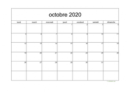 calendrier octobre 2020 05