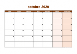 calendrier octobre 2020 06
