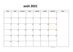 calendrier août 2021 08