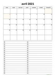 calendrier avril 2021 07