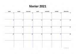 calendrier février 2021 04