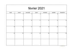 calendrier février 2021 05
