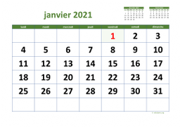 calendrier janvier 2021 03
