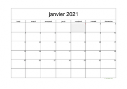 calendrier janvier 2021 05