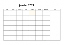 calendrier janvier 2021 08