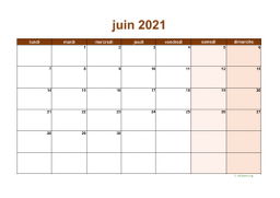 calendrier juin 2021 06