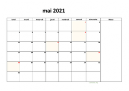 calendrier mai 2021 08
