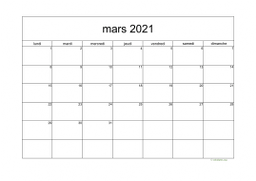 calendrier mars 2021 05