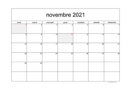 calendrier novembre 2021 05