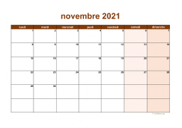 calendrier novembre 2021 06