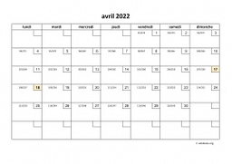 calendrier avril 2022 01