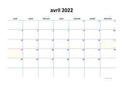 calendrier avril 2022 04