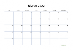calendrier février 2022 04
