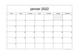 calendrier janvier 2022 05