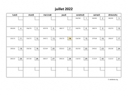 calendrier juillet 2022 01