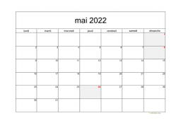 calendrier mai 2022 05