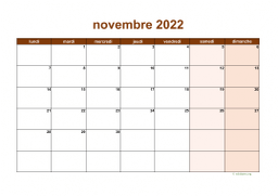 calendrier novembre 2022 06