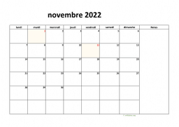 calendrier novembre 2022 08