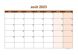 calendrier août 2023 06