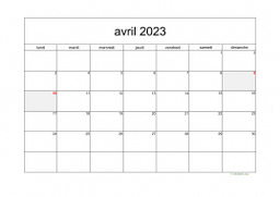 calendrier avril 2023 05